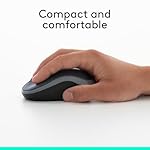 Logitech M185 Wireless Mouse, 2.4GHz with USB Mini Receiver, 12-Month Battery Life, 1000 DPI Optical Tracking, Ambidextrous PC/Mac/Laptop - Swift Grey - Image 5