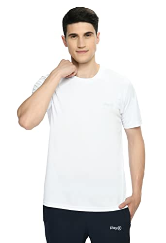 Image of playR Men Adult Core Run Tee - Activewear DRIVENT Lightweight Breathable T-Shirt for Men, Sports Tee for Gym, Running, Workout, Training, Fitness & Casual Everyday Wear Comfort - All-Season