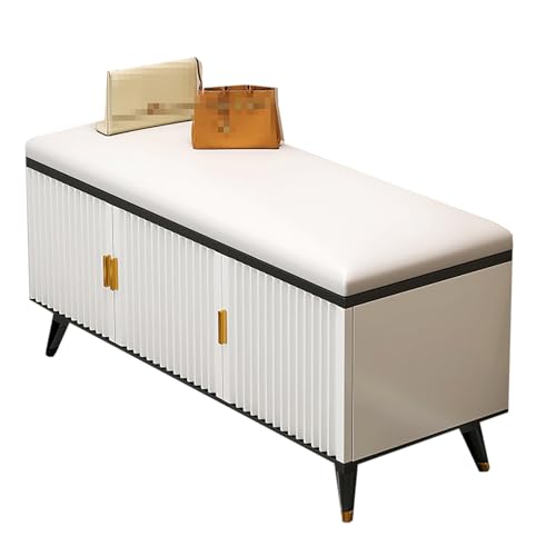 Meuble à chaussures avec banc à assise intégrée et structure compacte en bois