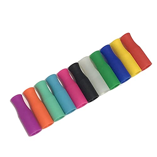 Puntas de silicón reutilizables para pitillos 11 pcs miniatura 5