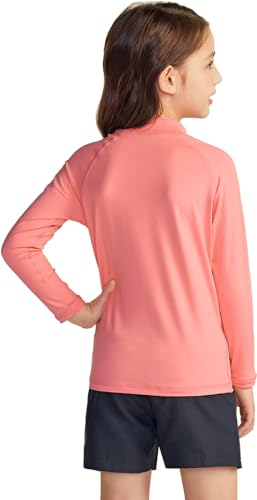 Image of TSLA Girls Long Sleeve Rash Guard Shirt, UV /SPF Water Beach Surf Swim Top, UPF 50+ Sunscreen Swimwear Shirts