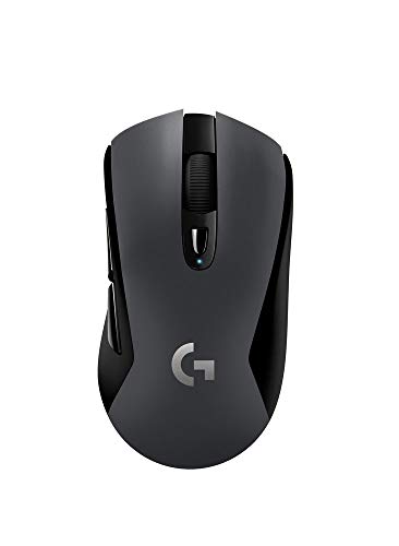 Logitech G603 LIGHTSPEED Ratón Gaming Inalámbrico, Bluetooth o 2.4GHz con Receptor USB, Captor HERO 12K, 12,000 DPI, 6 Botónes Programables, Memoria Integrada, PC/Mac - Negro