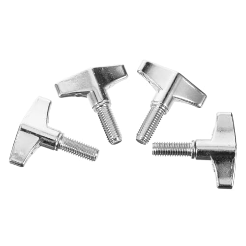 ibasenice Drum Cymbal Wing Nut Set 4pcs Drum Set Screws Accessories Metal Material Easy Install Remove