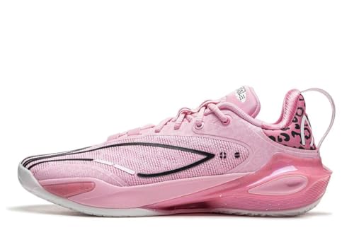 LI-NING Speed 11 Men's Lightweight High Rebound Basketball Professional Match Shoes Diamond Pink US...