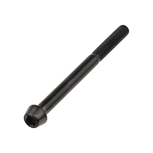 Image of Titanium Ti Bolt M5x9 16 18 20 25 30 35 40 45 50 55 60mm Tapered Head Screws Pack of 4 (M5x60mm, Black)