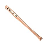 Forrader Baseball Bat Wooden 28 inch Adult Kids Available Baseball Stick Bar Anti-Slip Outdoor Training Practice or Self& Home Defense (Beech Wood)