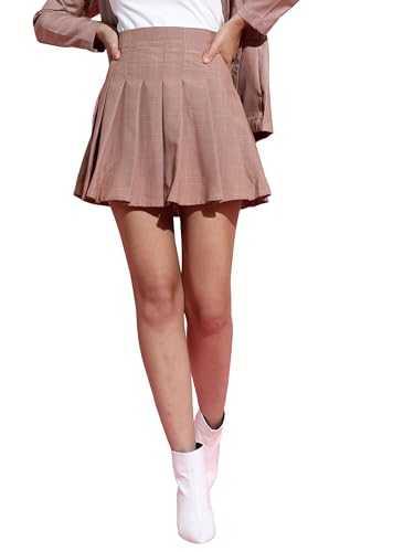 Image of Tokyo Talkies Women's Regular Fit A-Line Skirts | Stretchable Skirts