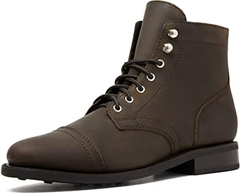 Thursday Boot Company Women's Captain Cap Toe Ankle Boots, Tobacco, 7.5