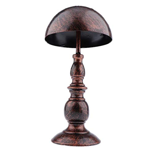 Cintre de perruque rétro et support de présentoir de casquettes bronze - 5