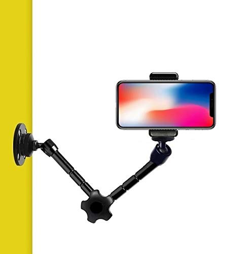 Soporte de pared para teléfono móvil, brazo articulado para iPhone X, iPhone 8, iPhone 8 Plus