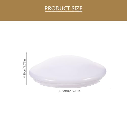 Image of Homoyoyo Mushroom Light Shade, 22.6cm Plastic Flush Mount Ceiling Light Shade Replacement Pendant Lighting Lamp Fixtures for Fan Light Wall Sconce Chandelier Lamps White