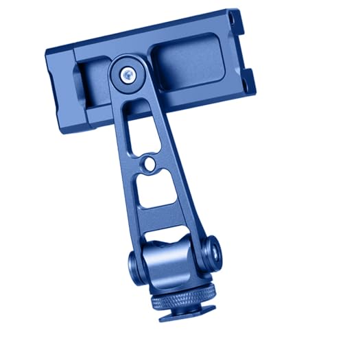 Pince de téléphone en aluminium avec double griffe flash pour trépied stable