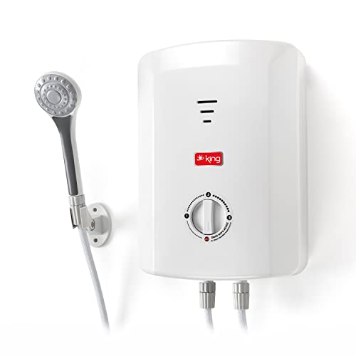 King K7008 Ekvator Elektrikli Şofben | 7500W Güç | 3 Kademe Isıtma | Anında Sıcak Su | 3L/Dk Su Debisi | IPX4 Neme Karşı Koruma