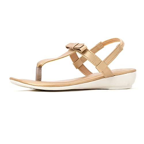 Image of Khadim's Adrianna Flat Platform Slingback Sandal for Girls (4.5-12 yrs)