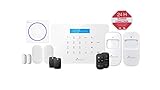  Nivian Sistema de Alarma antirrobo para hogar sin cuotas –WiFi/gsm–Kit Ampliable hasta 60 Dispositivos–LCD–Control Remoto a través de App Tuya-Fácil instalación P2P con QR-inalámbrica sin Cables