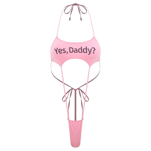 Linjinx Damen Metallic Bikini Set One Piece Extreme Micro Bikinis G...