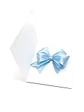  Tarjeta de revelación de género Es un saludo emergente de baby shower con lazo azul hecho a mano para niño