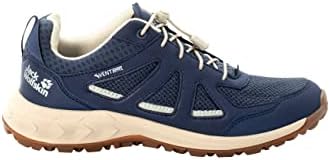 Jack Wolfskin Women's Woodland 2 Vent Low W Hiking Shoe, Dark Blue/Beige, 11 | Image 2