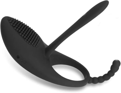 Confozen Vibromasseur Double Stimulation, Unisexe, Silicone Médical, Modèle Lcc-vib26, 70x32mm, Rechargeable USB, 5 Modes de Massage, Étanche