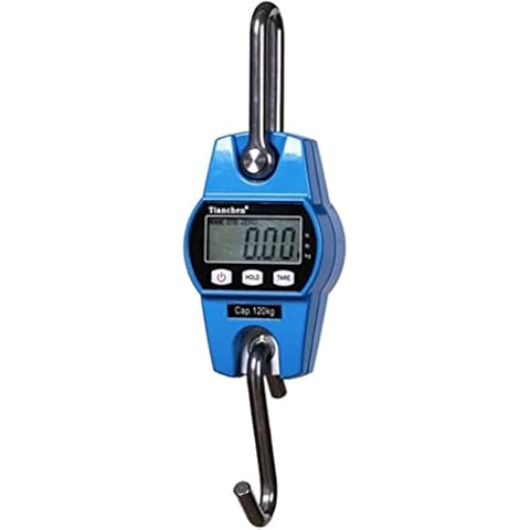 DHNCBGFZ Fish Hook Hanging Scale Luggage Scales Digital Hanging Scale Mini Electronic Scales for Travel Weighing Pig Sheep Livestock (Color : Blue) Cover