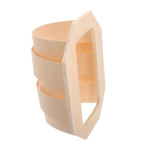 LIFKOME Pantalla Lámpara Sauna Práctica Madera Ligera Resistente Esquina para Sala Sauna Decoración Elegante Protección Lámpara