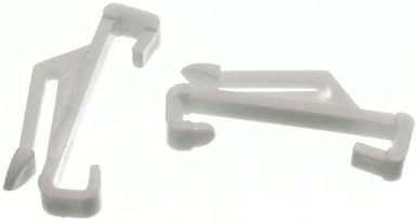 40 x Curtain Track Glide Hooks FITS Harrison SUPERWHITE White Rails