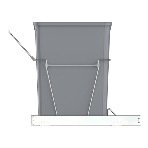 Caneca de basura para gabinete de cocina 35QT gris miniatura 2