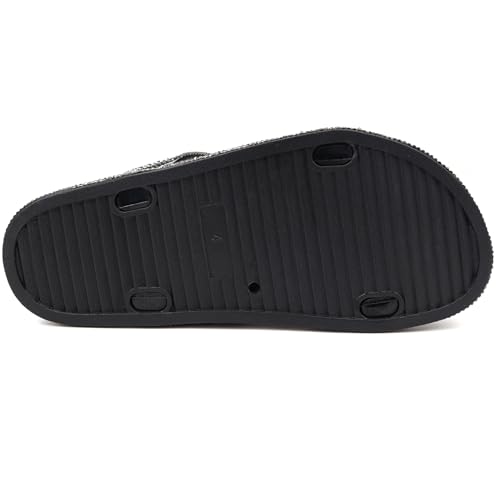 Image of Platform Sandals Women,Womens Sandals-Studded Silde Sandals-Double Buckle Adjustable-Beach Sandals for Women-Flat Sandals Summer Vacation
