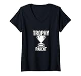 Photo Gallery donna trophy parent funny sarcastic joke birthday maglietta con collo a v Photo Gallery donna trophy parent funny sarcastic joke birthday maglietta con collo a v