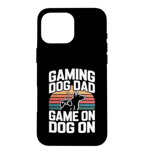�������ȃQ�[���uDog Dad Game On Dog On Controller�v �X�}�z�P�[�X iPhone 16 Pro Max �p