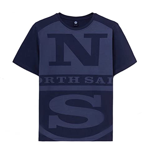 T-shirt in cotone NORTH SAILS S/S T-Shirt W/Graphic, Navy Blue, X-Large Uomo