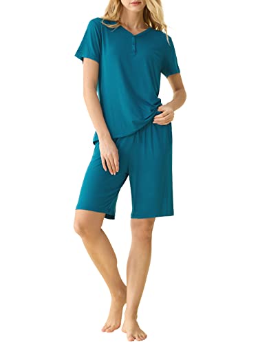 Image of Latuza Women's Viscose Bermuda Shorts Pajama Set