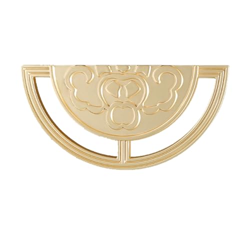 Manija semicircular clásica de latón para muebles, estilo antiguo para armarios, pomos de cajones y armarios