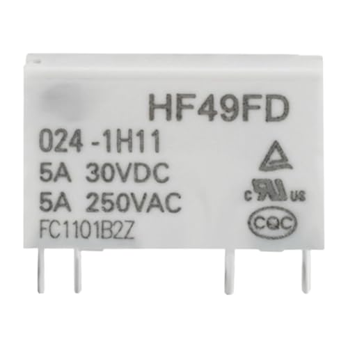 Relais HF49FD 005-1H11 5VDC SPST-NO pour automatisme