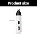 USB Chargeable Silent Groom Pro Nail Grinder, 2 Speed Adjustable Pet Electric Dog Nail Trimmer Silent, with Safety Guard for Dog Cats Home Grooming (D)