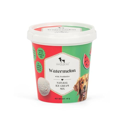Image of HUFT Natural Frozen Dog Treats - Watermelon - 40 gm | Tasty & Healthy | No Artificial Additives | Oat & Coconut Milk Base | Prebiotics for Digestive Health | Easy to Prepare & Store, All Life Stages