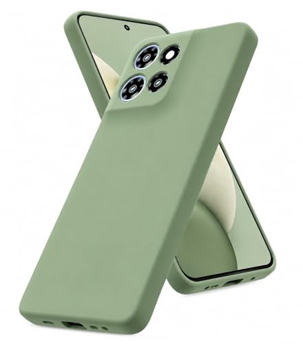 DIZORO Microfiber Candy Case for Motorola Moto Edge 70 Fusion 5G Smooth Touch Cushion Liquid Soft Silicone Gel Phone Cases Non-Slip Full Body Protective Back Cover - Matcha
