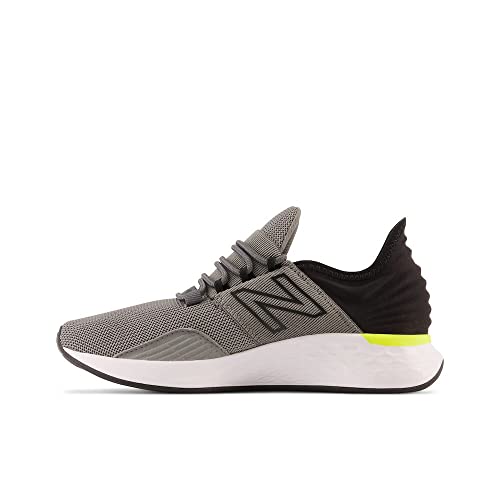 Image of New Balance Kid's Fresh Foam Roav V1 Lace-up Running Shoe Running Shoe, Harbor Grey /Neon Dragonfly /Cosmic Pineapple, 6.5 Big Kid