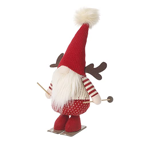 Heaven Sends Santa On A Ski Christmas Gonk Decoration, Multicolor