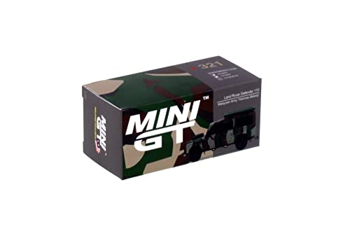Mini GT Land Rover Defender 110 Ejército Malayo 1:64 miniatura 6