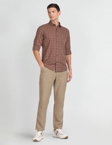 Image of Arrow Men's 100% Cotton Slim Fit Shirt