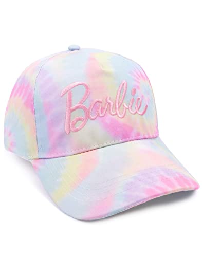 Barbie Cap für Mädchen | Kinder Teens Rosa Blau Krawatte Färbung Gesticktes Logo Snapback Hut