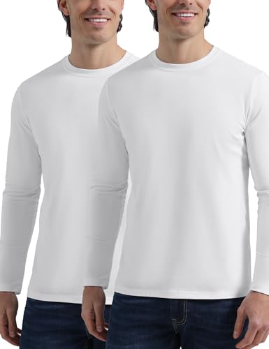 Pioneer Camp Mens T Shirts Cotton Casual Crew Neck Short/Long Sleeve Basic Heavyweight Soft Plain Tees Classic Fit Tshirts