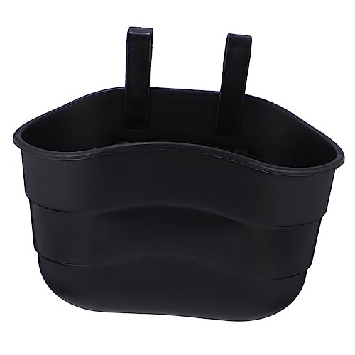 KESYOO 1Pc Plastic Scooter Basket Hanging Handlebar Bike Basket for Boys Easy Tool Attachment for Storing Snacks Present for Young Cyclists Black