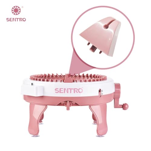 SENTRO Knitting Machine Nozzle Thread Guide Yarn Mouth Knitting Loom Machines Replacement SENTRO 22 40 48 Needles (Pink) - Thumbnail 3