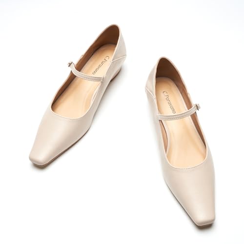Image of C.Paravano Women's Pumps | Mary Jane Flats | Low Heel Dress Shoes | Convertible Heel Shoes