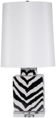 Port 68 Zebra Animal Print Porcelain Table Lamp