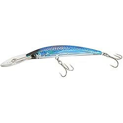 Señuelo Yo Zuri 3D Yo-Zuri Crystal 3D Minnow Deep Diver Señuelo, F1154 C24, Tigre Azul, 6-Inch