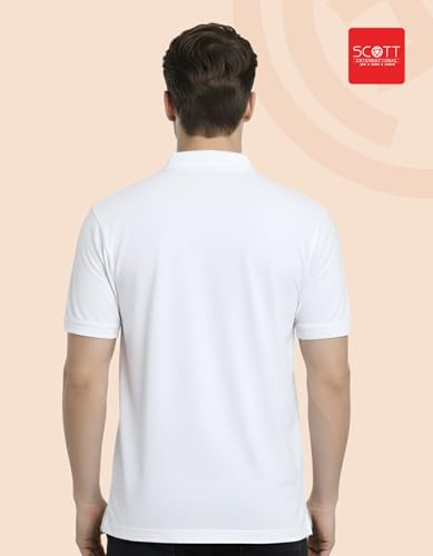 Image of Scott International Cotton Polo T Shirt | Collar Tshirts | Half Sleeves Plain T Shirt | T-Shirt |Tshirt for Men Stylish | Men's Tshirt