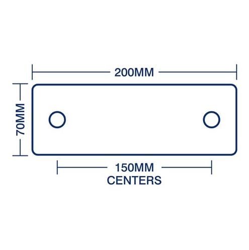 KeyPlumb Bar Shower Fixing Plate, Silver and Gold - Image 3